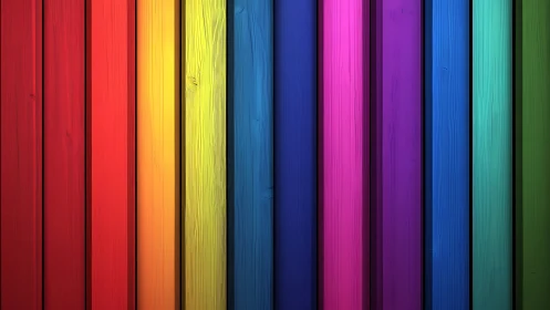 Rainbow timber marches in perfectly painted vertical chorus