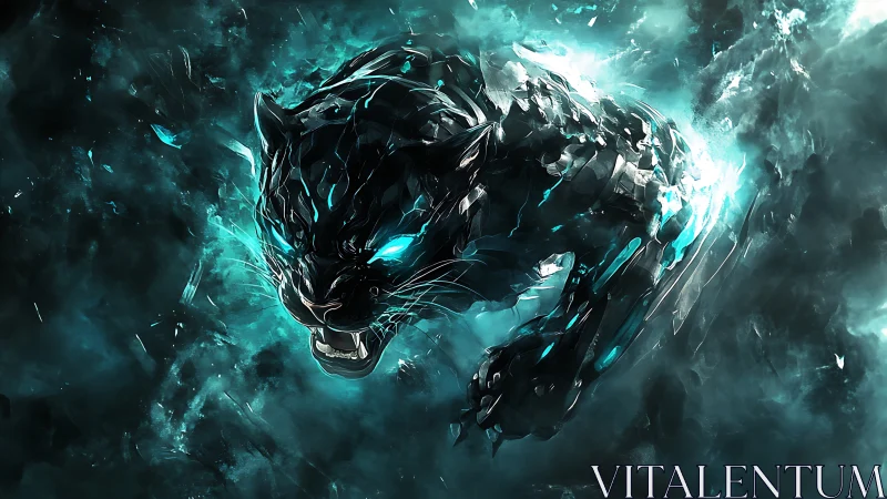 Ethereal Dragon Forged From Glowing Crystalline Energy