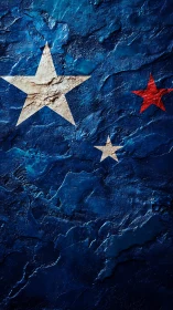 Weathered stars drifting across deep ocean blue night.