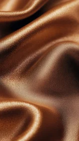 Bronze satin fabric folds with glossy light reflections.