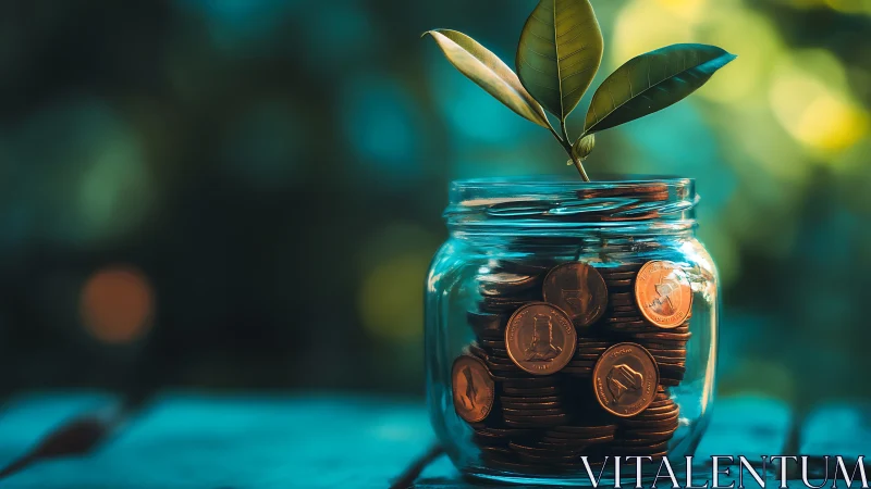 Coin jar garden where quiet savings sprout bright dreams.