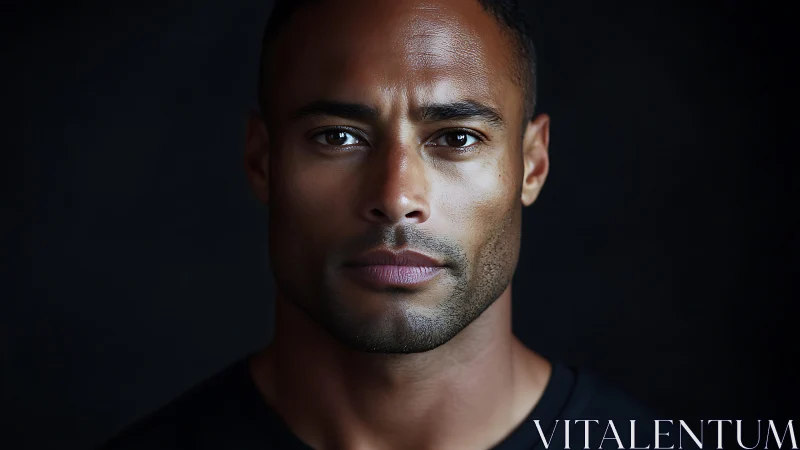 Calm, confident portrait of a man in soft studio light.