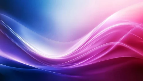 Iridescent light waves sweeping through neon gradient space.