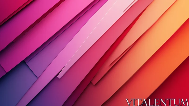 Layered diagonal panels form a gradient surface with soft shadows