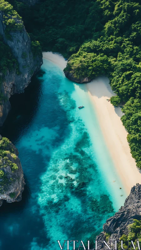 Turquoise Paradise Carved by Stone and Jungle.