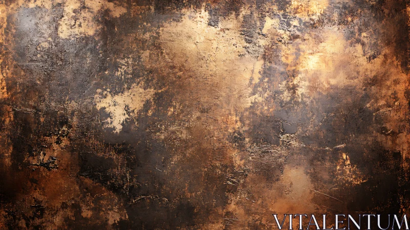 Rust patina abstract metal texture in warm bronze tones.