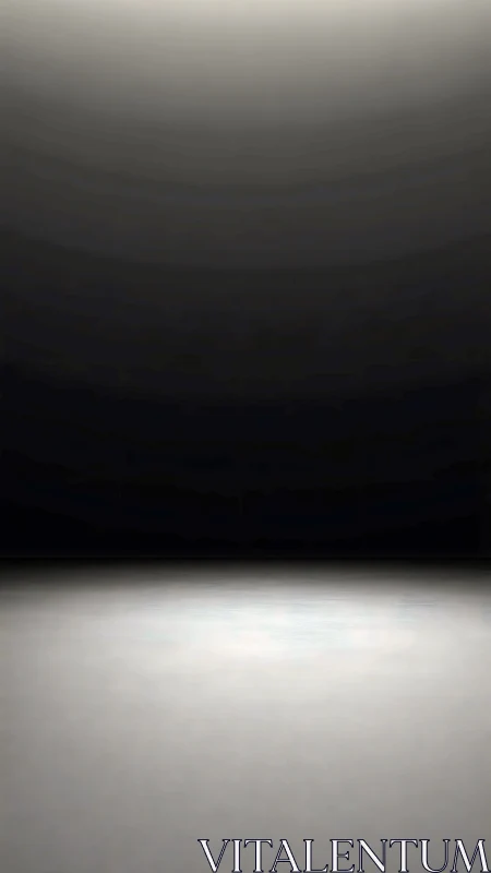 Empty gradient-lit studio floor meets dark background