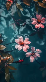 Coral blooms choreograph liquid reverie in teal waters