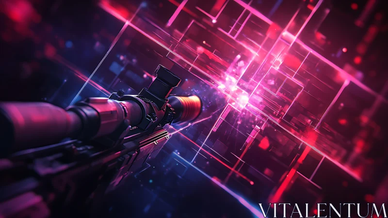 Neon Scope Pierces Digital Dimensions with Crimson Accuracy