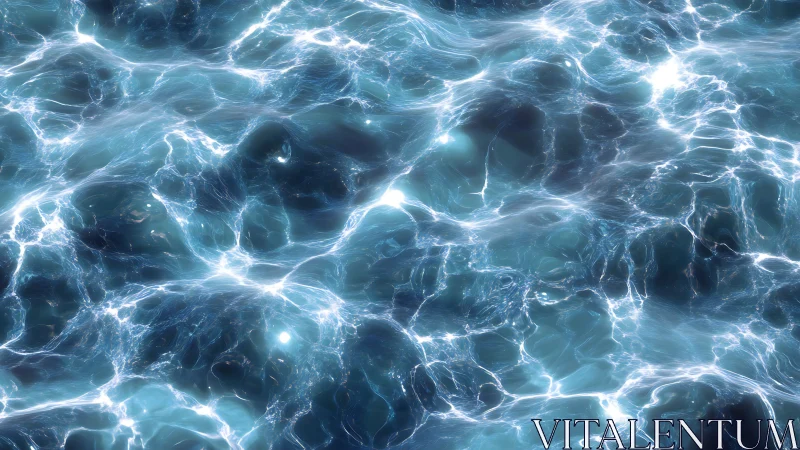 Specular caustic wavefield shows dynamic refractive water surface