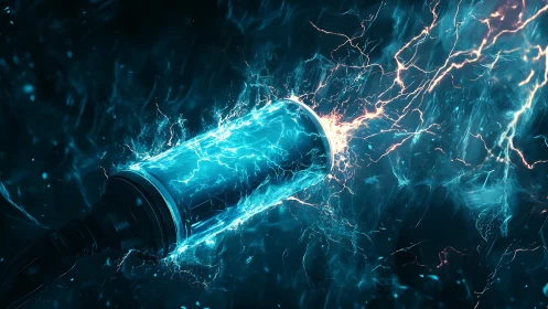 Cylindrical energy conduit emits high-voltage plasma arcs