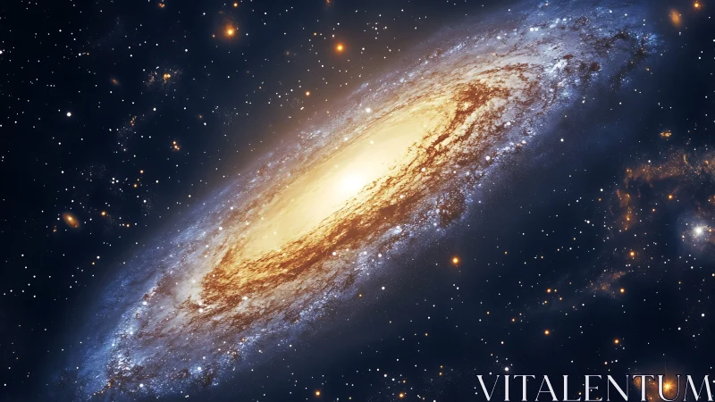 Spiraled Stardust Carousel Whirling Through Deep Space.