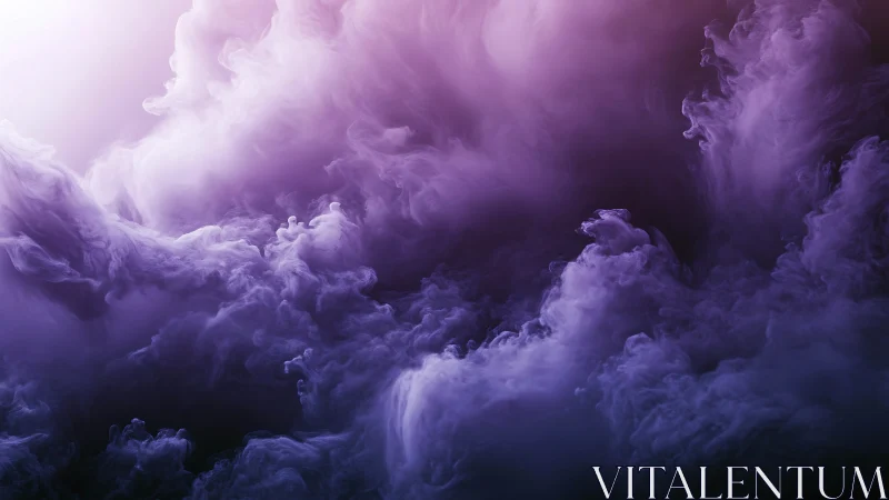Violet storm clouds curl like whispered galaxies in bloom