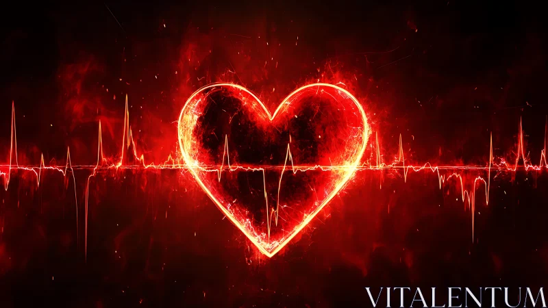 Heartbeat of Connection: A Glowing Heart Story.