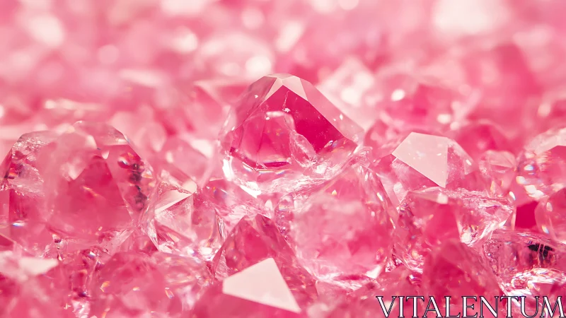 Sugar-bright pink crystals quietly rehearse their own sunrise