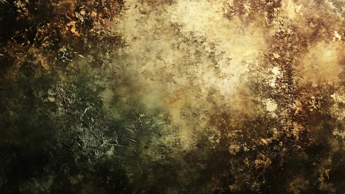 Gold-flecked textured wall with moody earthy shadows.