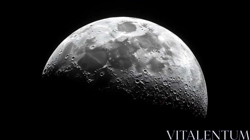 Glowing half moon inviting quiet stargazer dreams tonight.