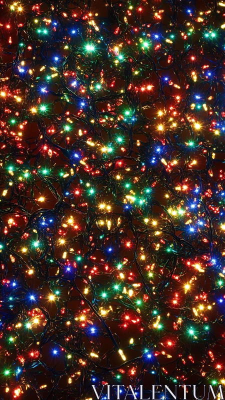 Tangled constellations of holiday lights quietly outshine night