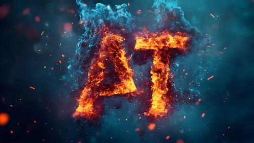 Fire and Ice AI Number 57 Illustration