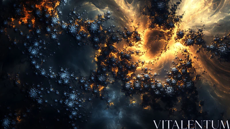 Glow of a cosmic storm swirling with gentle stardust light.