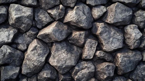 Granite stone wall texture with rugged interlocking boulders.