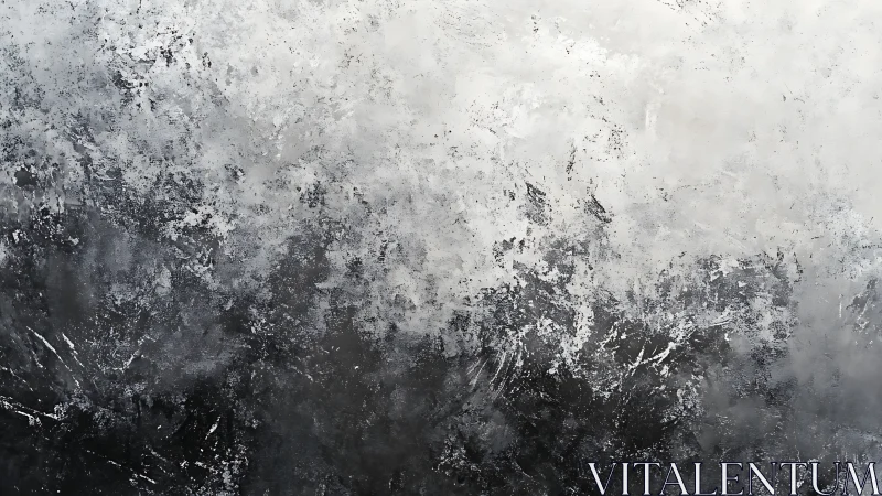 Monochrome textured abstraction shows layered tonal fields