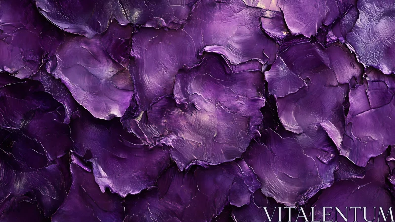 Velvet petals of paint drift across a midnight orchid sea