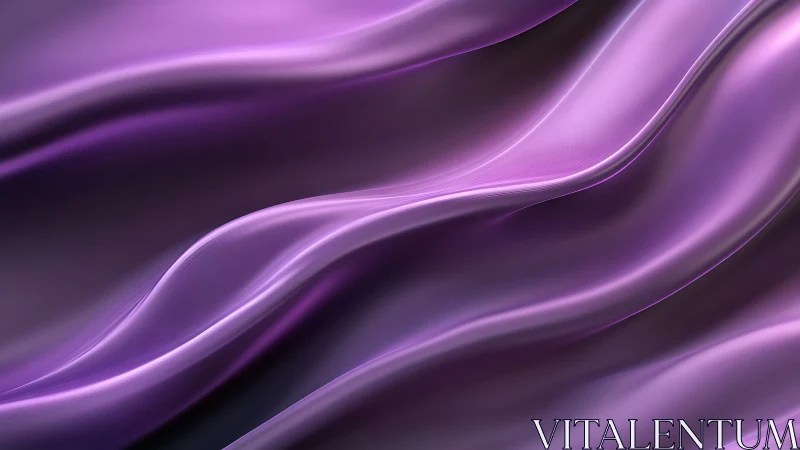 Gentle lavender waves flow in soft, silky abstract light