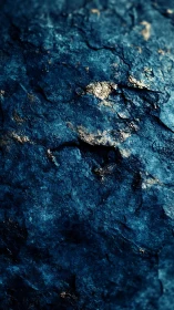 Dark textured rock surface with blue tones and highlights.