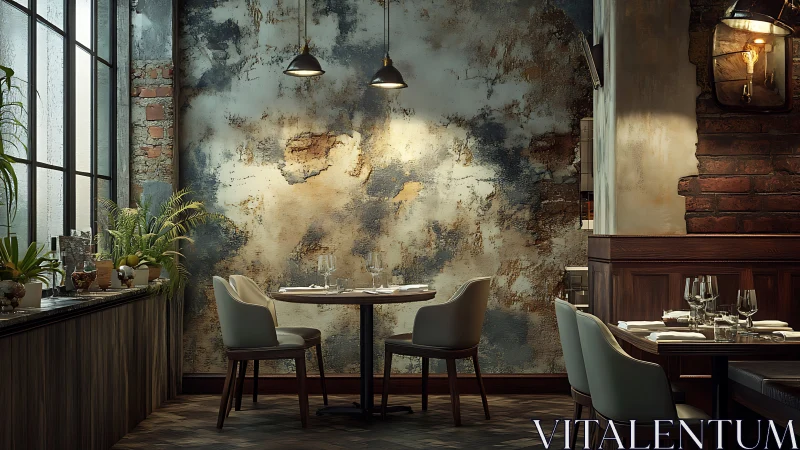 Rust kissed bistro corner where urban romance lingers softly.