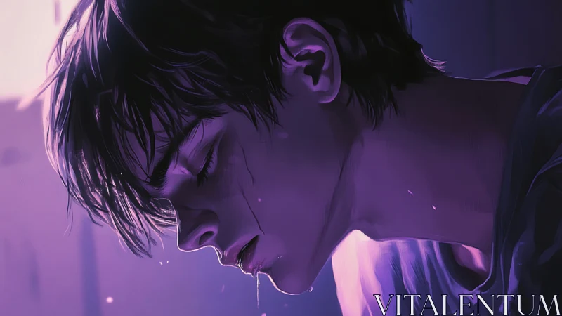 Side-lit digital portrait studies moist skin, rim lighting and focus