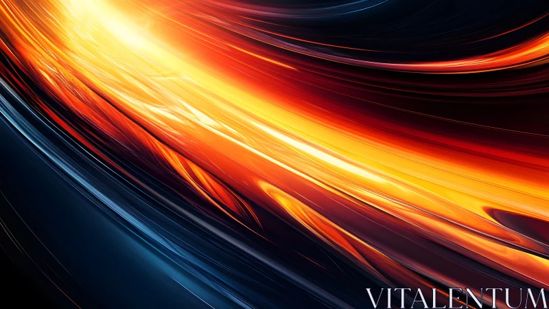 Vivid abstract light streaks in motion, digital art style.
