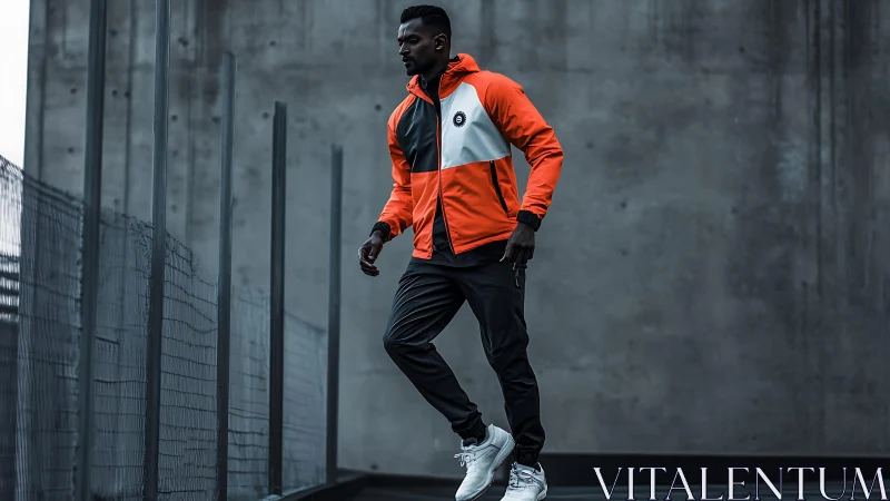 Urban Athlete Defies Concrete Momentum with Hovering Grace