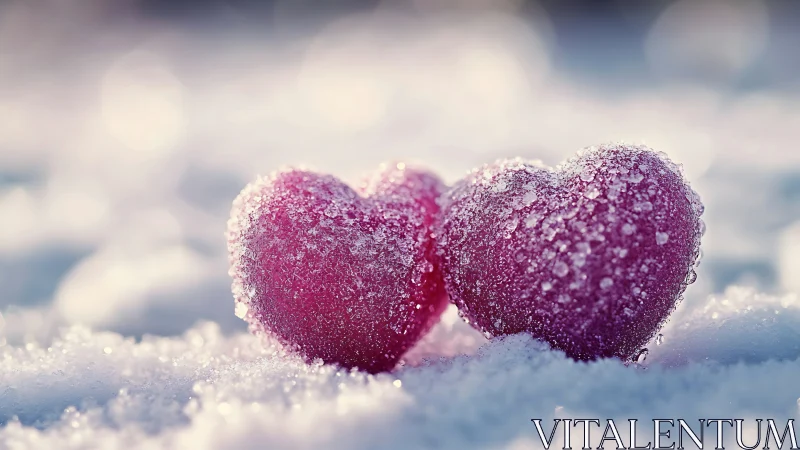 Frost-Encrusted Spherical Forms in Alpine Winter Landscape