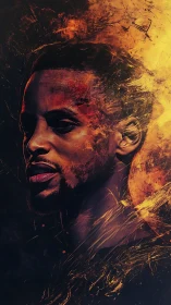 Fiery portrait reveals a calm strength in glowing embers