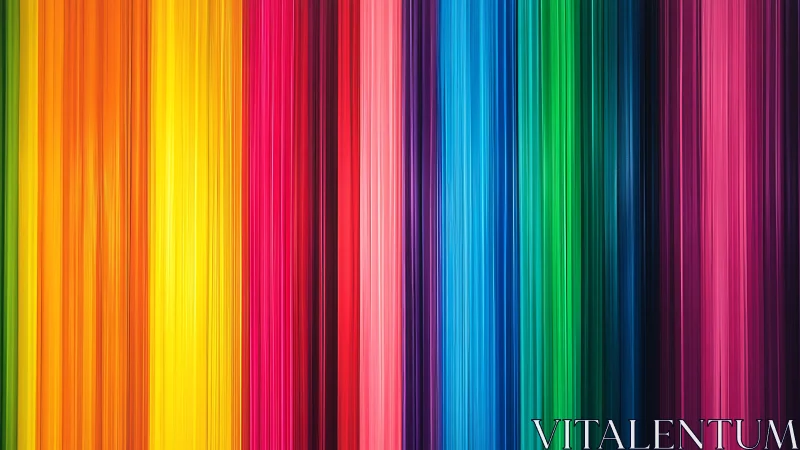 Vertical chromatic spectrum bands in digital painting format.