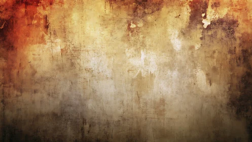 Rust kissed wall drifts from embered edges into pale hush