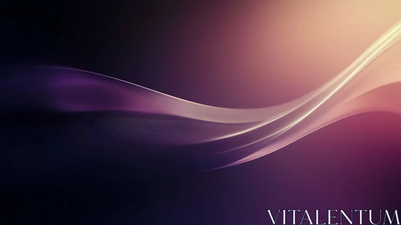 Gentle violet light waves drift calmly across a soft dusk glow