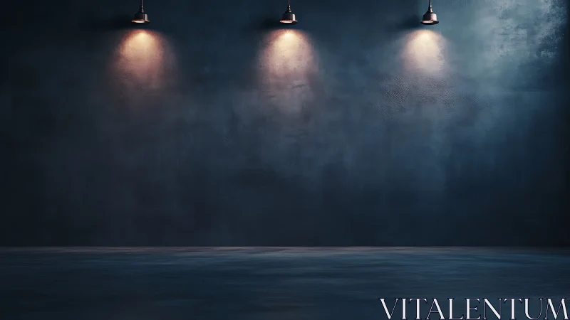 Inviting moody wall glowing softly under warm lights.