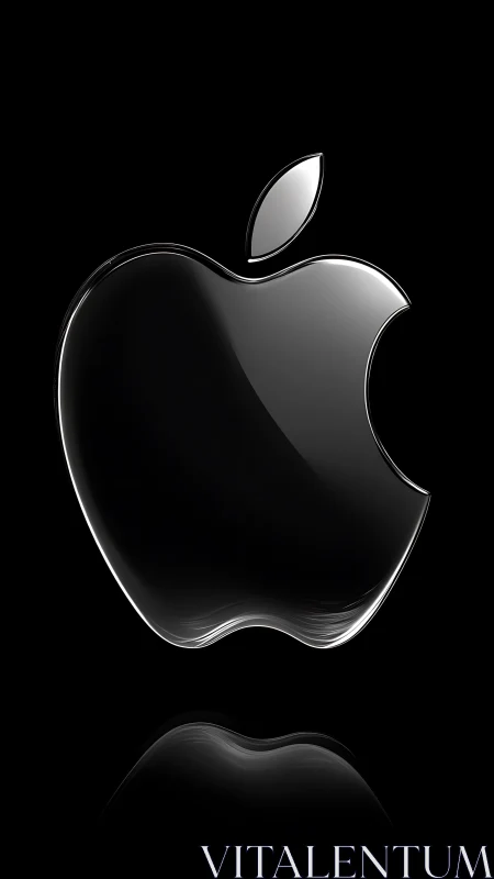 The Iconic Apple Logo Shines with Timeless Elegance.