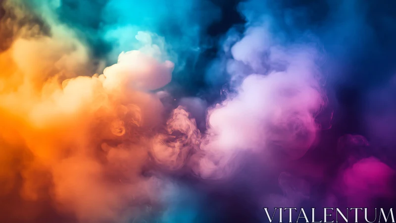 Dreamy clouds of color drift through a soft glowing haze