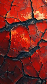 Molten earth fractures glow like a quiet volcanic heartbeat.