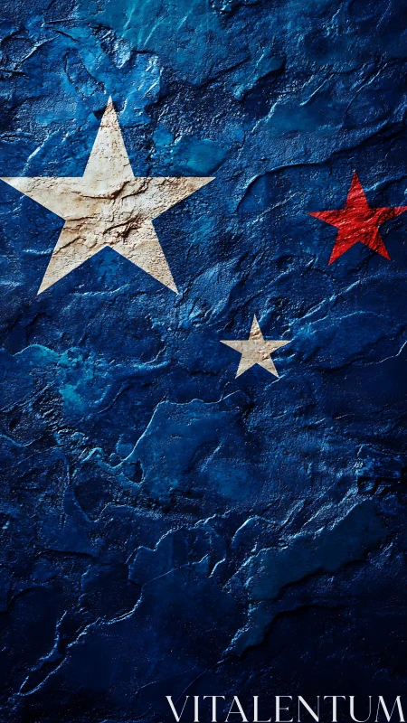 Weathered stars drifting across deep ocean blue night.