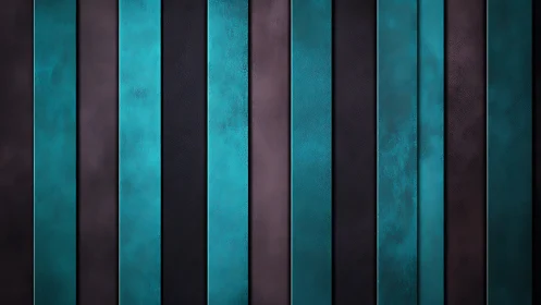 Vertical teal and dark textured stripes form ordered pattern