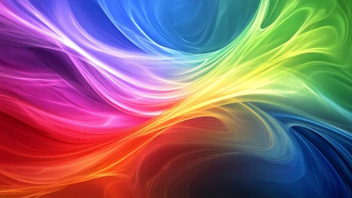 Vibrant fluid light waves merge across full spectrum