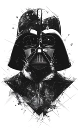 Shattered helm of the dark warlord in monochrome storm.