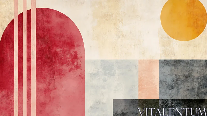 Sunlit geometry drifts across textured modernist plains.