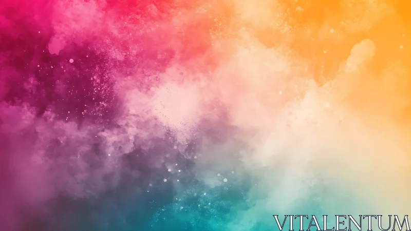 Diffuse multicolor gradient cloud spans the full image frame