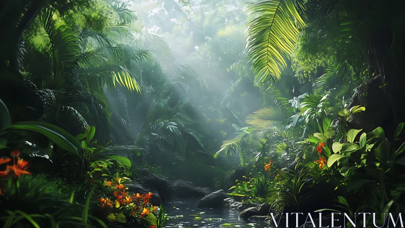 Luminous Jungle Cathedral: Where Sunlight Whispers.