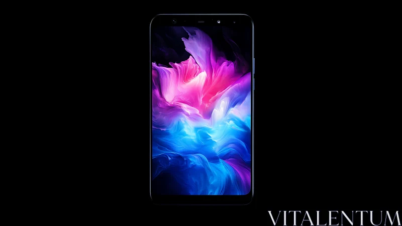 Fluid Luminescent Display: High-Resolution Smartphone Wallpaper Composition.